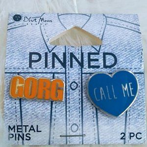Blue Moon Pinned Gorg| Call Me Metal Pins NWT